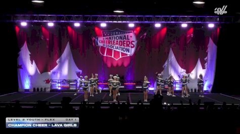 Champion Cheer - Lava Girls [2025 L2 Youth - Flex Day 1] 2025 NCA Holiday Classic