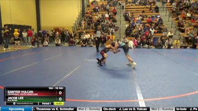 70 10U Cons. Round 1 - Jacob Lee, Elk River vs Sawyer Vulcan, Centennial Youth Wrestling