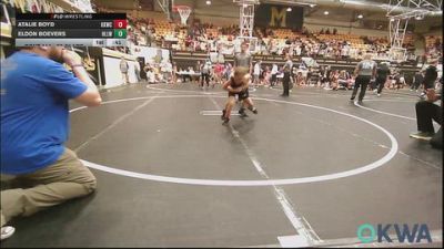 58-61 lbs Rr Rnd 2 - Atalie Boyd, Keystone Kids Wrestling Club vs Eldon Boevers, Harrah Little League Wrestling