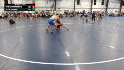 Elite 197 lbs 1st Place Match - Kain Killmer, Wisconsin-Platteville vs Ethan Winkelman, Augsburg College