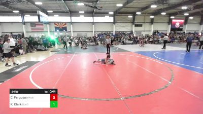 54 lbs Round Of 16 - Caden Ferguson, Mustang WC vs Kyle Clark, Quad City Warriors