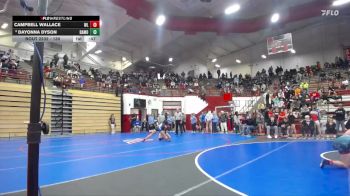 130 lbs Cons. Semi - Dayonna Dyson, Franklin Central Wrestling Club vs Campbell Wallace, West Lafayette