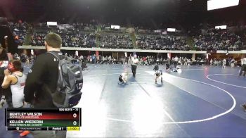 71 lbs Cons. Semi - Bentley Wilson, Moyer Elite Wrestling vs Kellen Wiederin, Moen Wrestling Academy