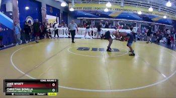 138 lbs Cons. Round 3 - Christian Bonilla, Longwood Wrestling Club vs Jake Wyatt, FEWA