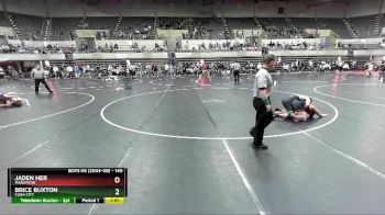 140 lbs Cons. Round 3 - Brice Buxton, Cuba City vs Jaden Her, Marathon