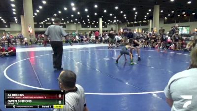 65 lbs Round 4 (8 Team) - AJ Rogers, North Desoto Wrestling Academy vs Owen Simmons, SVRWC