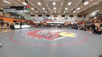 285 lbs Round 4 (6 Team) - Eli Christensen, DouglasSD vs Ray Rice, Worland High School