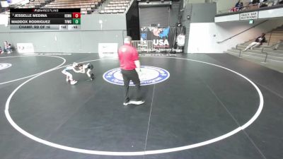 43 lbs Champ. Rd Of 16 - Jesselle Medina, Red Star Wrestling Academy vs Maddox Rodriguez, The Valley Wrestling Club