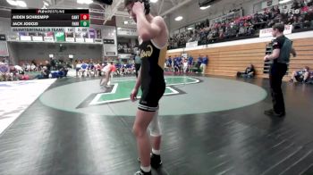 138 lbs Quarterfinals (8 Team) - Shane Sehr, Canton vs Kaden Holzbauer, Parkston