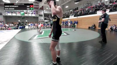 138 lbs Quarterfinals (8 Team) - Shane Sehr, Canton vs Kaden Holzbauer, Parkston