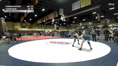 157 lbs Champ. Round 3 - Cason Wiles, Frontier vs Andrew Martinez, Chapparal