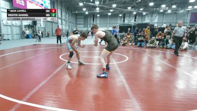 140 lbs Cons. Quarters - Jack Lovell, Cowboy Mat Club vs Westin Gansel, Ruis Wrestling Accademy