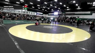120 lbs Cons. Round 1 - Dreyten Xiong, Sanger West vs Josiah Garcia, Firebaugh