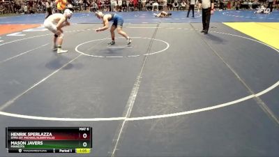 150 lbs Semifinal - Mason Javers, Minneota vs Henrik Sperlazza, STMA (St. Michael/Albertville)