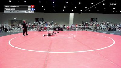 106 lbs Cons. Quarters - Bostik Marple, Tiger Wrestling Club vs Isiah Reed, Nebraska Wrestling Academy