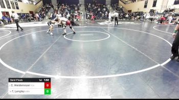 160 lbs Semifinal - Cael Weidemoyer, Faith Christian Academy vs T.J. Langley, Western Reserve Academy