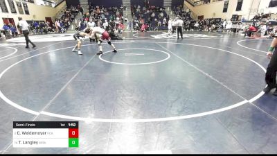 160 lbs Semifinal - Cael Weidemoyer, Faith Christian Academy vs T.J. Langley, Western Reserve Academy
