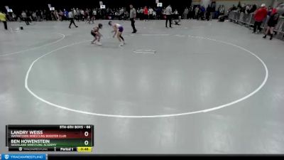 86 lbs Cons. Round 4 - Ben Howenstein, Siouxland Wrestling Academy vs Landry Weiss, Watertown Wrestling Booster Club