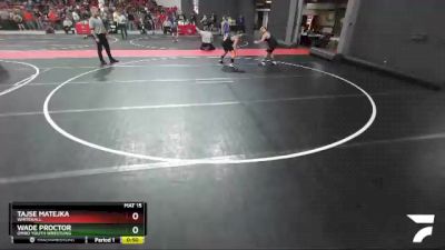 135 lbs Champ. Round 2 - Tajse Matejka, Whitehall vs Wade Proctor, Omro Youth Wrestling