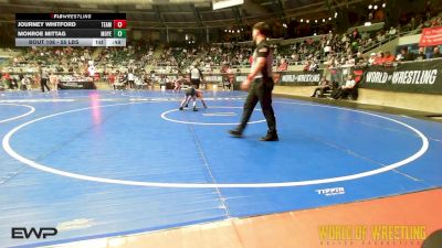 55 lbs Consi Of 8 #1 - Journey Whitford, TEAM PRIDE ACADEMY vs Monroe Mittag, Moyer Elite