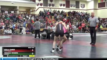 104-105B 1st Place Match - Avala Faber, North Scott vs Merissa Rogers, Oelwein