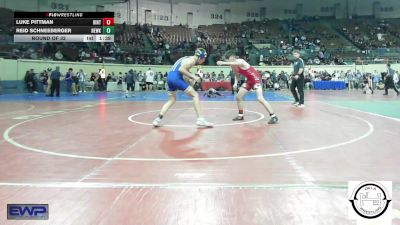 133 lbs Round Of 32 - Luke Pittman, Hinton Comets vs Reid Schneeberger, Newkirk