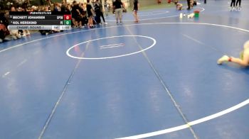 90 lbs Champ. Round 1 - Beckett Johansen, St. Paul Youth Wrestling vs Kol Herskind, Plains Elite