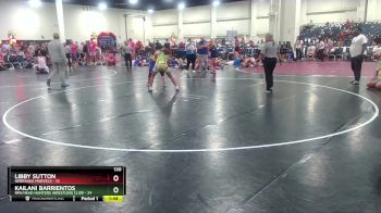 130 lbs Round 7 (8 Team) - Kailani Barrientos, RPA/Head Hunters Wrestling Club vs Libby Sutton, Nebraska Marvels