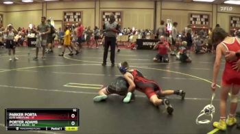 92 lbs Round 5 (6 Team) - Parker Porta, Elite Wrestling vs Porter Adams, Keystone Krush