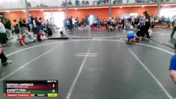 105 lbs Round 2 - Everett Finn, Grizzlies Wrestling Club vs Nathan Lawrence, Rebels Wrestling Club