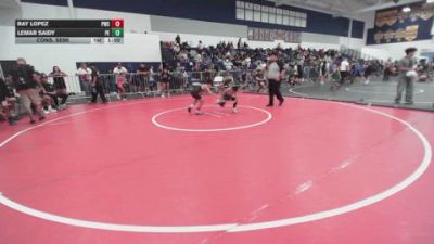 67 lbs Cons. Semi - Ray Lopez, Pounders Wrestling Club vs Lemar Saidy, Poway Elite