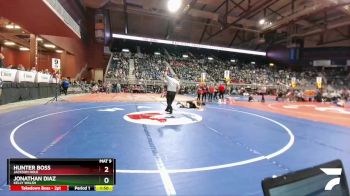 4A-126 lbs Champ. Round 1 - Jonathan Diaz, Kelly Walsh vs Hunter Boss, Jackson Hole