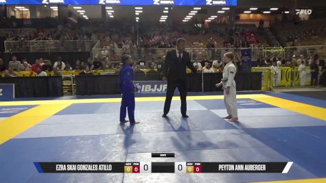 Peyton Ann Auberger vs Ezra Skai Gonzales Atillo 2025 Pan Kids Jiu-Jitsu IBJJF Championship