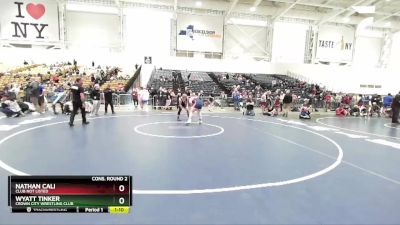 160 lbs Cons. Round 2 - Wyatt Tinker, Crown City Wrestling Club vs Nathan Cali, Club Not Listed