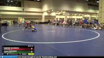 113 lbs Round 6 (8 Team) - Carter Schorsch, Iowa Black vs Evan Martinez, TOWC Trojans