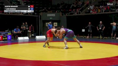 79 kg Semifinal - Austin Brabant, Brock WC vs Loki Bigras, London-Western WC