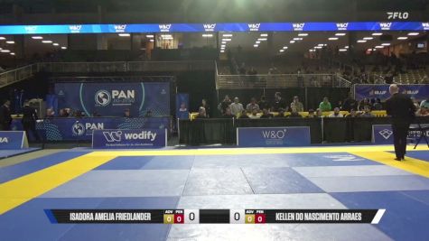 Kellen Do Nascimento Arraes vs Isadora Amelia Friedlander 2026 Pan Jiu Jitsu IBJJF Championship