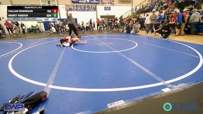 83 lbs Rr Rnd 1 - Callan Robinson, Pawnee Wrestling Club vs Henry Hibdon, Barnsdall Youth Wrestling