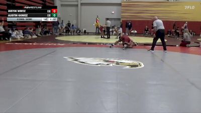 184 lbs Cons. Semi - Justin Wirtz, Coe vs Austin Gomez, Coe