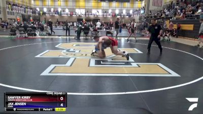 157 lbs Cons. Round 2 - Sawyer Kirby, Wrath Wrestling Club vs Jax Jensen, Iowa