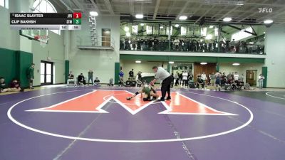 126 lbs Quarterfinal - Isaac Slayter, St. John Paul The Great vs Clif Bakhsh, St. Mark`s