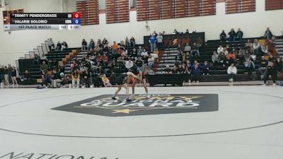 103 lbs 1st Place Match - Valarie Solorio, Iowa vs Trinity Pendergrass, Quincy