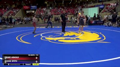 114 lbs Quarterfinal - Drake Arnold, NE vs Boone Smith, AR