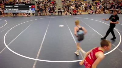 82 lbs 3rd Place Match - Bennett Davis, MN vs Dylan Ingalls, SD