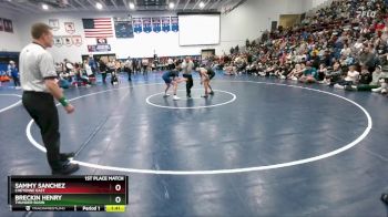 113 lbs 1st Place Match - Sammy Sanchez, Cheyenne East vs Breckin Henry, Thunder Basin