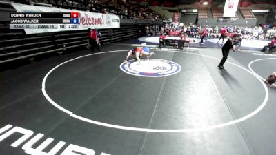 190 lbs Dennis Warden, SAWA - Sacramento Area Wrestling Association vs Jacob Walker, CMWA - Coastal Mountain Wrestling Association