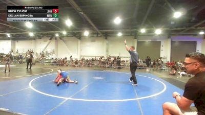 58 lbs Quarterfinal - Krew Eylicio, Juggernaut WC vs Declan Espinosa, Rough House