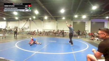 58 lbs Quarterfinal - Krew Eylicio, Juggernaut WC vs Declan Espinosa, Rough House