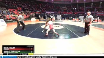 1A 138 lbs Champ. Round 1 - Owen Miller, Vandalia vs Jeremy Eggleston, Braidwood (Reed-Custer)