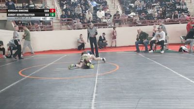 55_B lbs Consi Of 8 #1 - Jordan Simone, Council Rock South vs Jordy Strittmatter, Bishop McCort